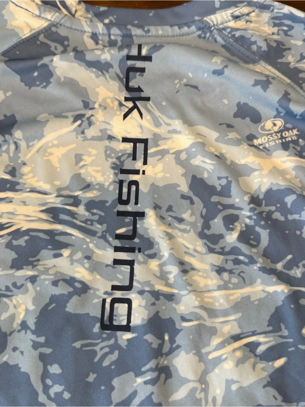 Huk Medium Mossy Oak Pursuit Performance Crew Fishing Long Sleeve - Picture 7 of 9